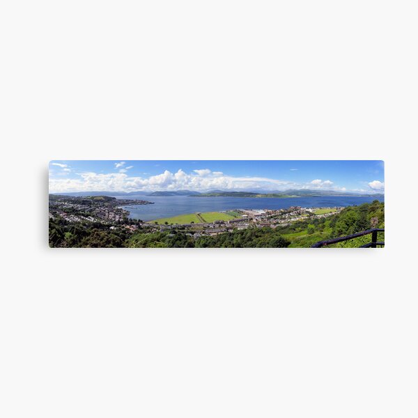 Gourock Greenock and the River Clyde Canvas Print