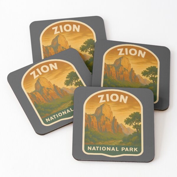Item preview, Vintage American National Park Print: Zion designed and sold by PinUpPizzazz.