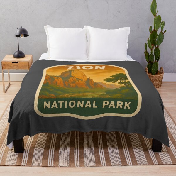 Item preview, Vintage American National Park Print: Zion designed and sold by PinUpPizzazz.