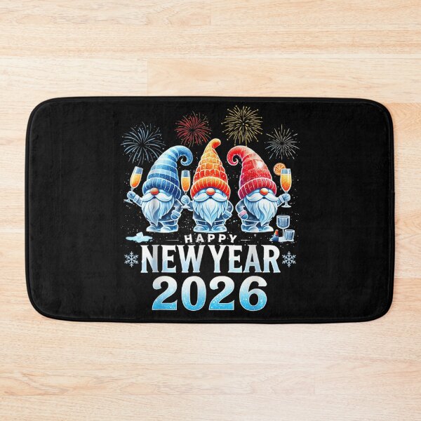 Item preview, Happy New Year 2026 Gnomes, Festive Celebration Fireworks Winter Holiday Art designed and sold by BancaJone.