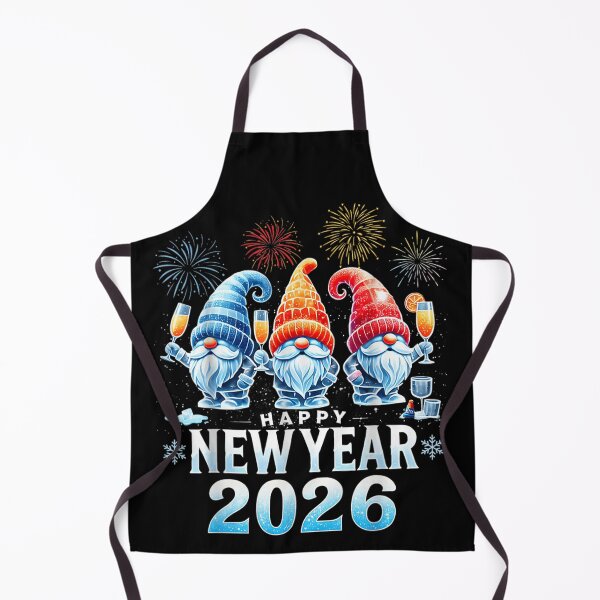 Item preview, Happy New Year 2026 Gnomes, Festive Celebration Fireworks Winter Holiday Art designed and sold by BancaJone.