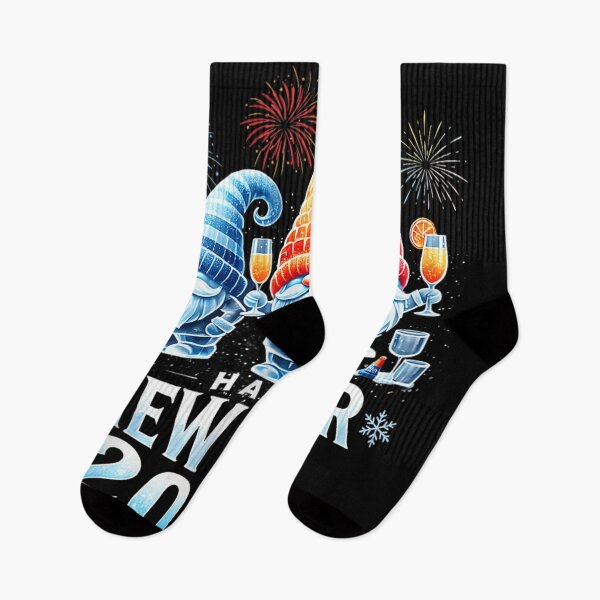 Item preview, Happy New Year 2026 Gnomes, Festive Celebration Fireworks Winter Holiday Art designed and sold by BancaJone.