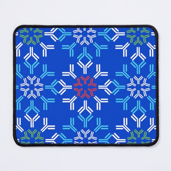 Item preview, Winter Antibody Mosaic Blue Background designed and sold by Artsy-Chemist.