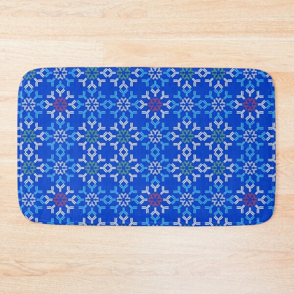 Item preview, Winter Antibody Mosaic Blue Background designed and sold by Artsy-Chemist.