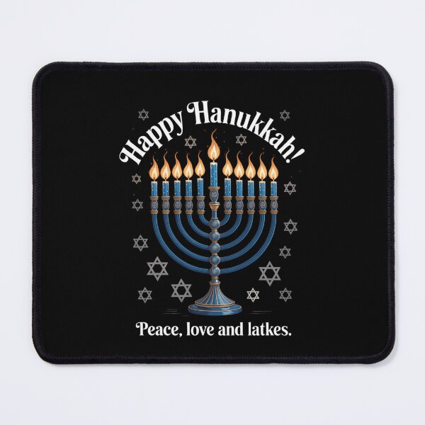 Item preview, Happy Hanukkah Peace Love And Latkes Menorah Coquette designed and sold by HellD3vil-Art.