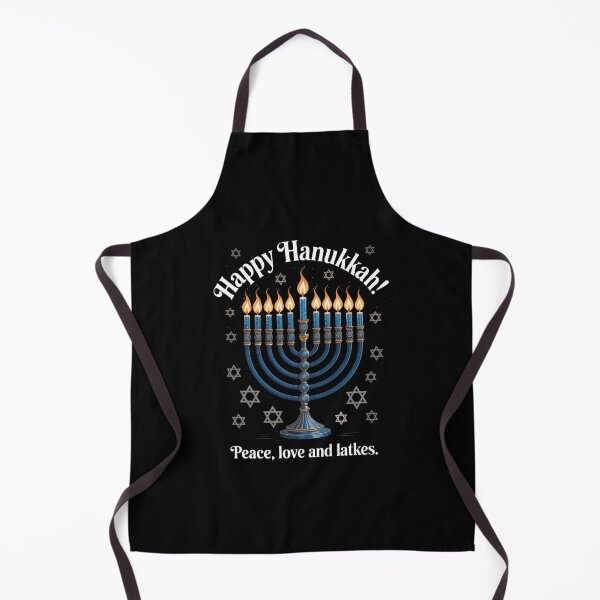 Item preview, Happy Hanukkah Peace Love And Latkes Menorah Coquette designed and sold by HellD3vil-Art.