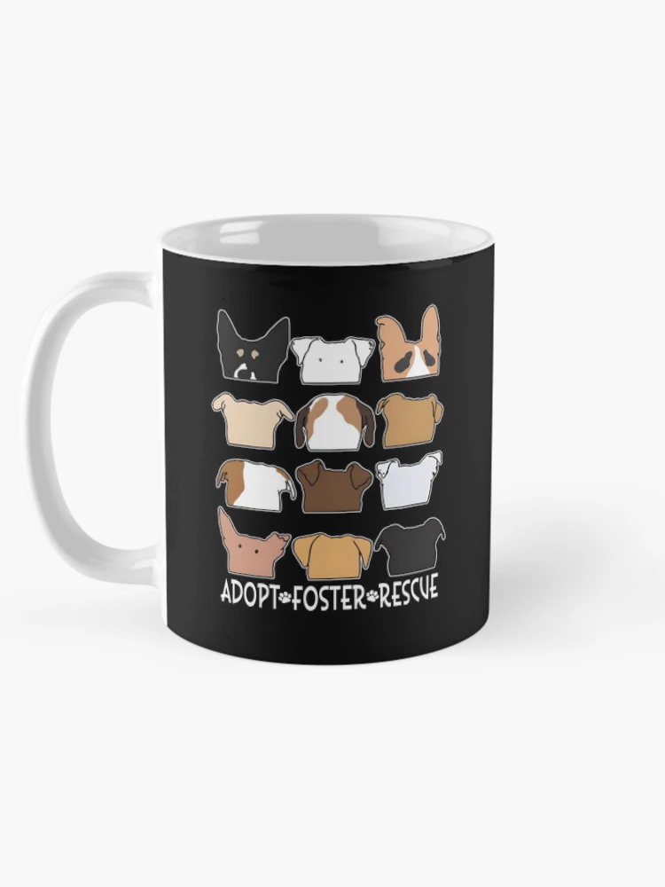 Aperçu 5 sur 6. Mug à café avec l'œuvre Foster Adopt Rescue créée et vendue par RoderickStout.