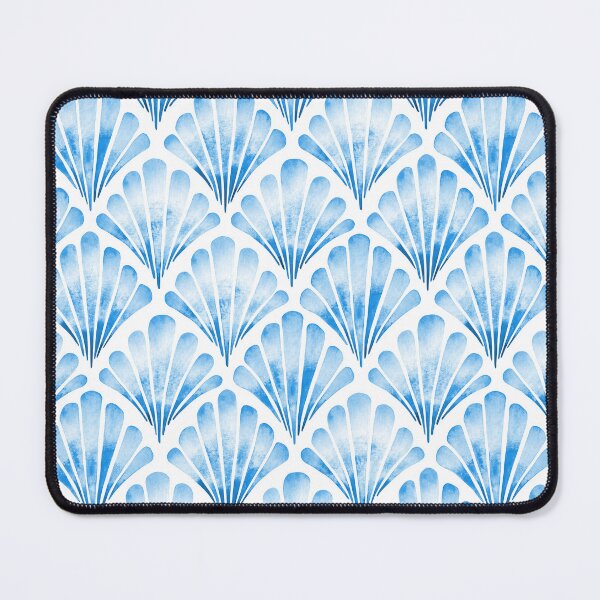 Item preview, Cobalt Blue Clam Shell Coastal Nautical Ocean Pattern designed and sold by KConfetti.