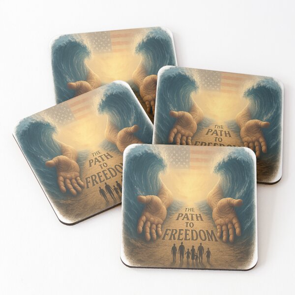 Item preview, The Path to Freedom – Divine Hands & Faded Flag Faith Design | Line & Legacy designed and sold by lineandlegacy.