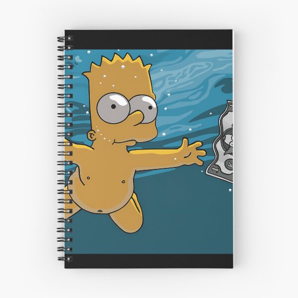 Item preview, Bart Simpson Chasing Money Nirvana Cover Album Cover designed and sold by TenisTiktok.