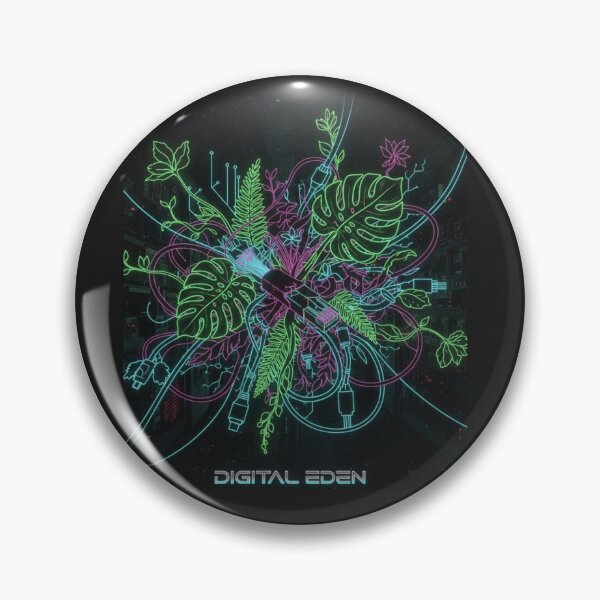 Item preview, Digital Eden: Neon Nature Rewired designed and sold by Vibepop.store.