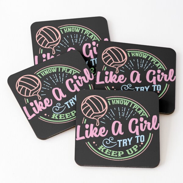 Item preview, Like a Girl Volleyball Quote T-Shirt designed and sold by LarryMBrown.