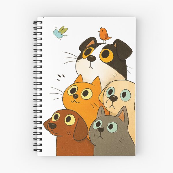 Item preview, Pandilla de Mascotas Curiosas: Perros y Gatos Mirando la Aventura designed and sold by norachiang.