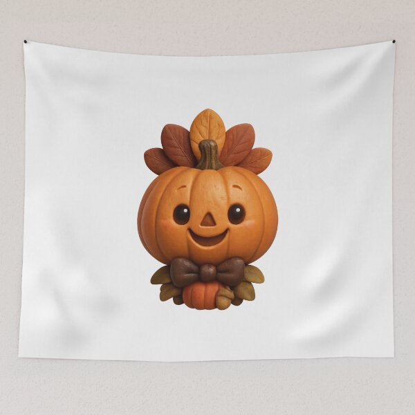 Item preview, Cute Pumpkin Face | Kawaii Halloween to Thanksgiving Fun Art designed and sold by Moons Studio.