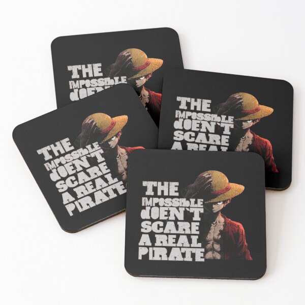 Item preview, The Impossible Doesn’t Scare a Real Pirate – Luffy Inspired Design designed and sold by Finestrokes.art.