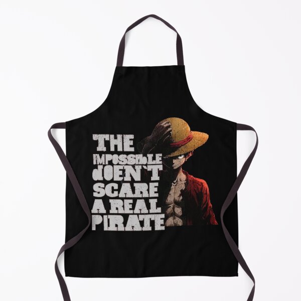 Item preview, The Impossible Doesn’t Scare a Real Pirate – Luffy Inspired Design designed and sold by Finestrokes.art.