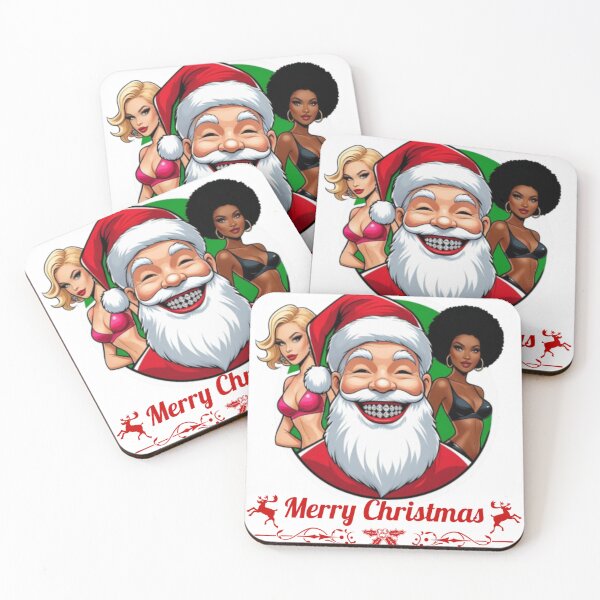 Item preview, Diamond Grill Santa with ladies designed and sold by HackHaus.