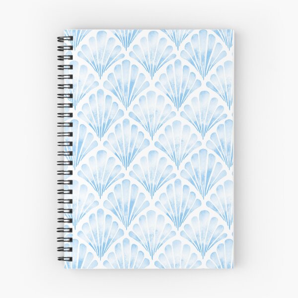 Item preview, Light Cornflower Blue Clam Shell Coastal Nautical Ocean Pattern designed and sold by KConfetti.