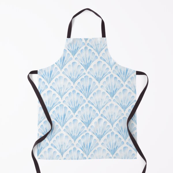 Item preview, Light Cornflower Blue Clam Shell Coastal Nautical Ocean Pattern designed and sold by KConfetti.