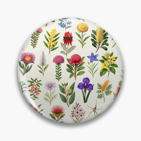 Item preview, Wildflowers of Australia Illustration Chart designed and sold by kakarikihill.