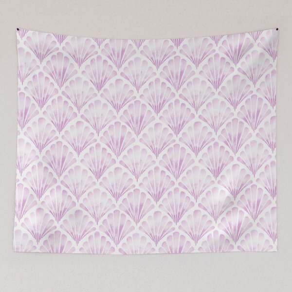 Item preview, Light Pink Clam Shell Coastal Nautical Ocean Pattern designed and sold by KConfetti.