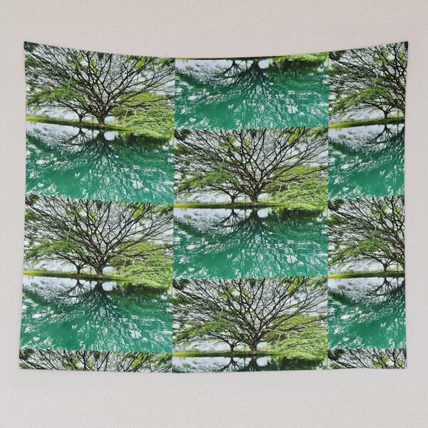 Item preview, Majestic Tree Reflected in Emerald Water designed and sold by TrisaThyme.