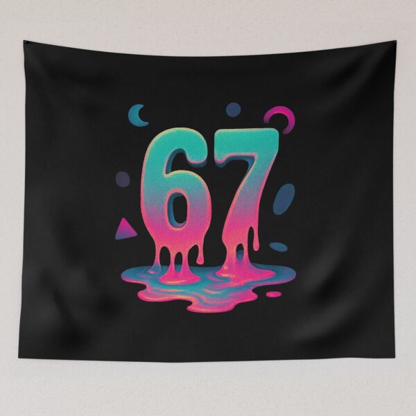 Item preview, Melting 67 T-Shirt – Vaporwave Weirdcore Aesthetic Design designed and sold by AlvixVerse.