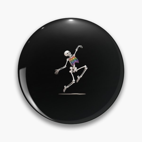 Item preview, Skeleton Dancing Gay Pride LGBTQ Ally Rainbow Flag designed and sold by marcusry.