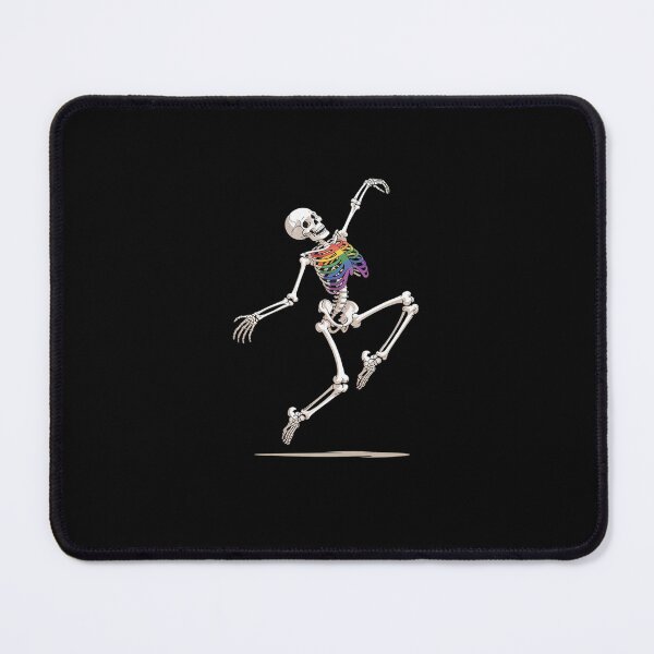 Item preview, Skeleton Dancing Gay Pride LGBTQ Ally Rainbow Flag designed and sold by marcusry.