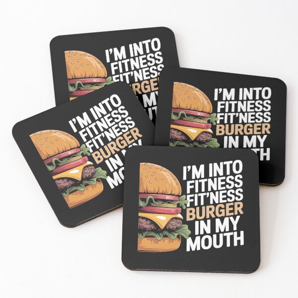 Item preview, I'm Into Fitness Burger Mouth Hamburger designed and sold by HellD3vil-Art.