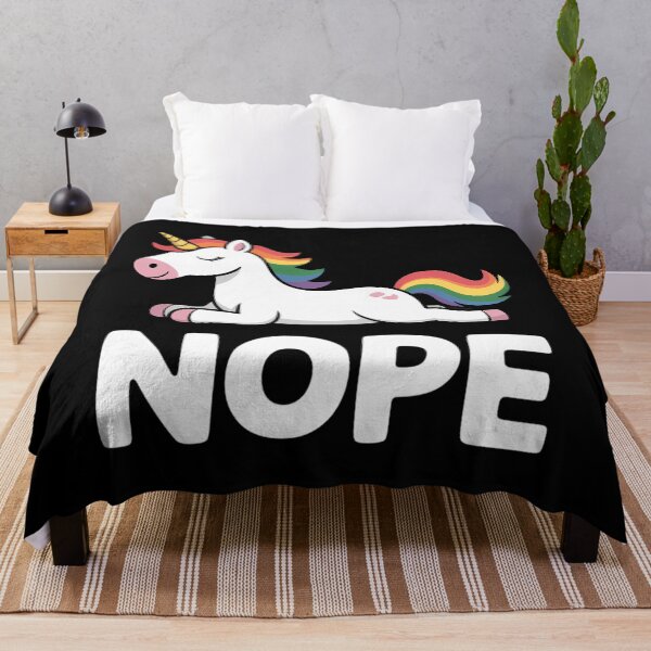 Item preview, Nope Unicorn Nah Not Gonna Do It, Funny Lazy Gift designed and sold by TrinaEspinoza.