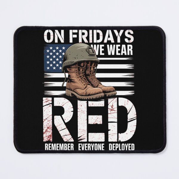 Item preview, On Friday We Wear Red American Flag Military Supportive designed and sold by TrinaEspinoza.