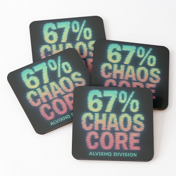 Item preview, 67 % Chaos Core T-Shirt – AlvixHQ Division Tech Aesthetic designed and sold by AlvixVerse.