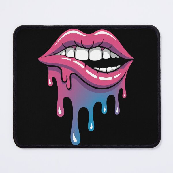 Item preview, Sexy Biting Dripping Lips Bisexual Flag LGBT Gay Pride Gift  designed and sold by TrinaEspinoza.