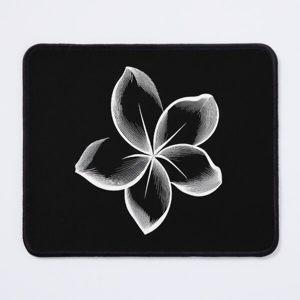 Item preview, Plumeria Black and White designed and sold by scicilysimonee.