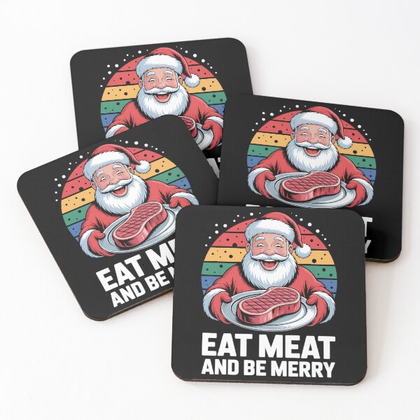 Item preview, Father Christmas Xmas Butcher Meat Steak Party designed and sold by Moon-Ape.