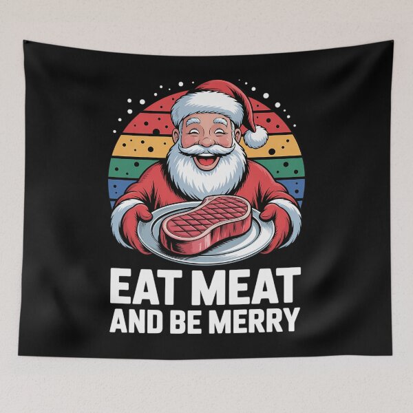 Item preview, Father Christmas Xmas Butcher Meat Steak Party designed and sold by Moon-Ape.