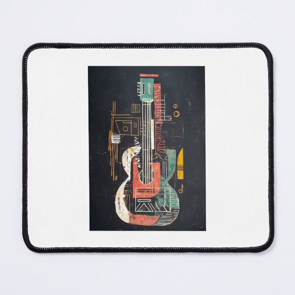 Item preview, Modern Geometric Guitar Design With Vibrant Colors And Contrasting Bold Lines designed and sold by KimberlyBrooke.