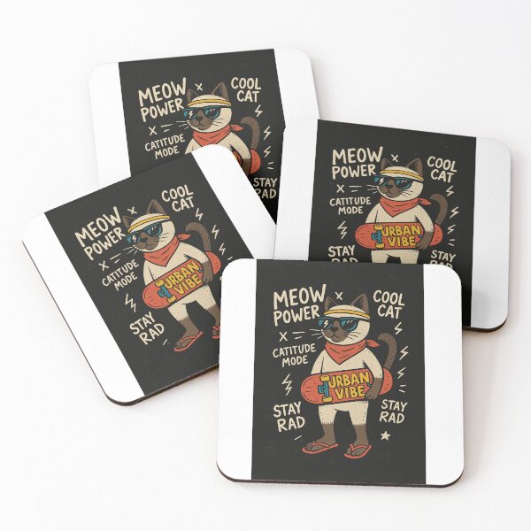 Item preview, Urban Meow Power – Cool Siamese Street Cat designed and sold by Siamcatshop.