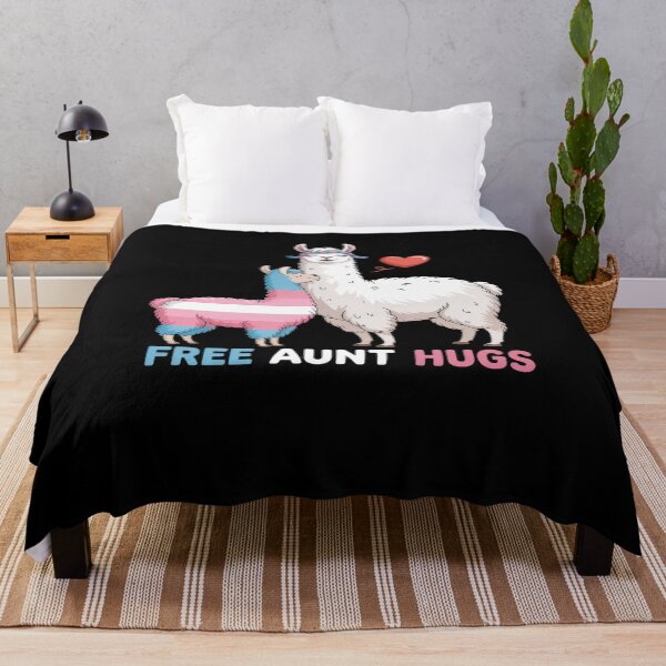Item preview, Trans Llama Free Aunt Hugs Proud Ally Transgender Flag Pride designed and sold by AmparoBoyle.