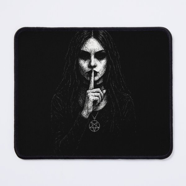 Item preview, Gothic Girl Silence Illustration designed and sold by Mortisigil.