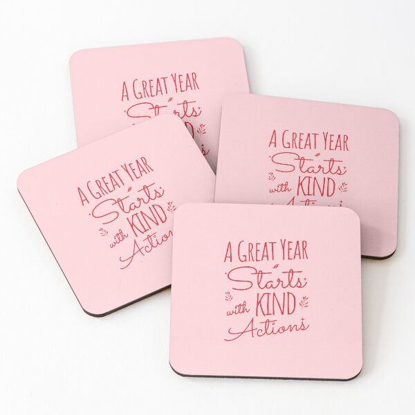 Item preview, 2026 Resolution: A Great Year Starts with Kind Actions (Rose) designed and sold by SummerSnowVentures.