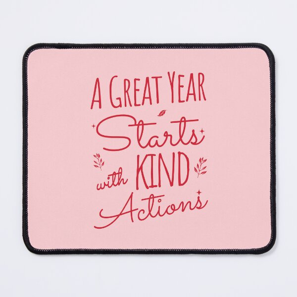 Item preview, 2026 Resolution: A Great Year Starts with Kind Actions (Rose) designed and sold by SummerSnowVentures.
