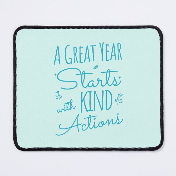 Item preview, 2026 Resolution: A Great Year Starts with Kind Actions (Ocean) designed and sold by SummerSnowVentures.