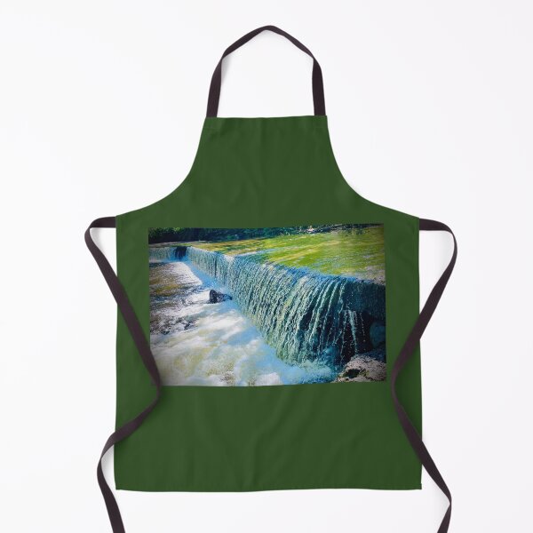 Item preview, Waterfall Flowing Over Rocky Green Ledge designed and sold by TrisaThyme.