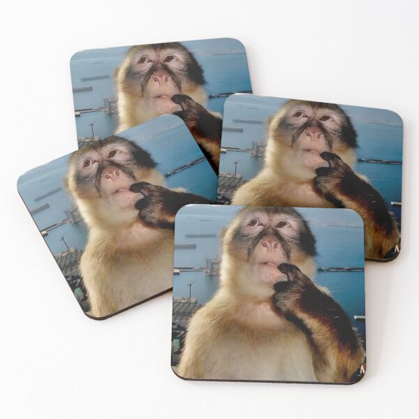 Item preview, Monkey thinking designed and sold by KavozStudio.