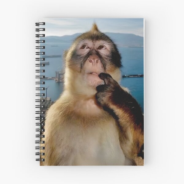 Item preview, Monkey thinking designed and sold by KavozStudio.