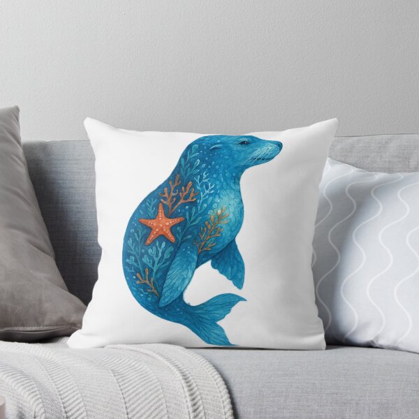 Item preview, Ocean Spirit Seal - Dreamy Watercolor Marine Art designed and sold by IgniteByYou.