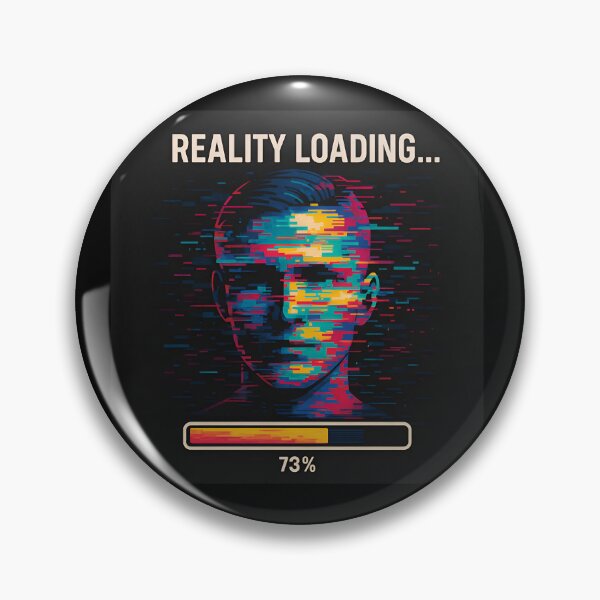 Item preview, Reality Loading… – Glitch Aesthetic Futuristic tshirt designed and sold by sreenathreddyk.