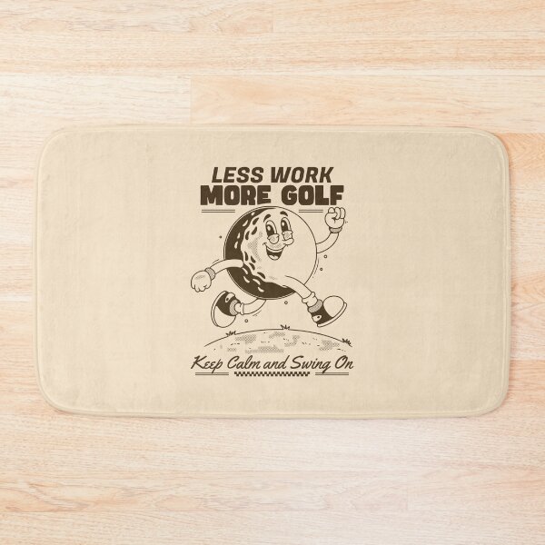 Item preview, Less Work More Golf Keep Calm Swing On Design designed and sold by adipra.